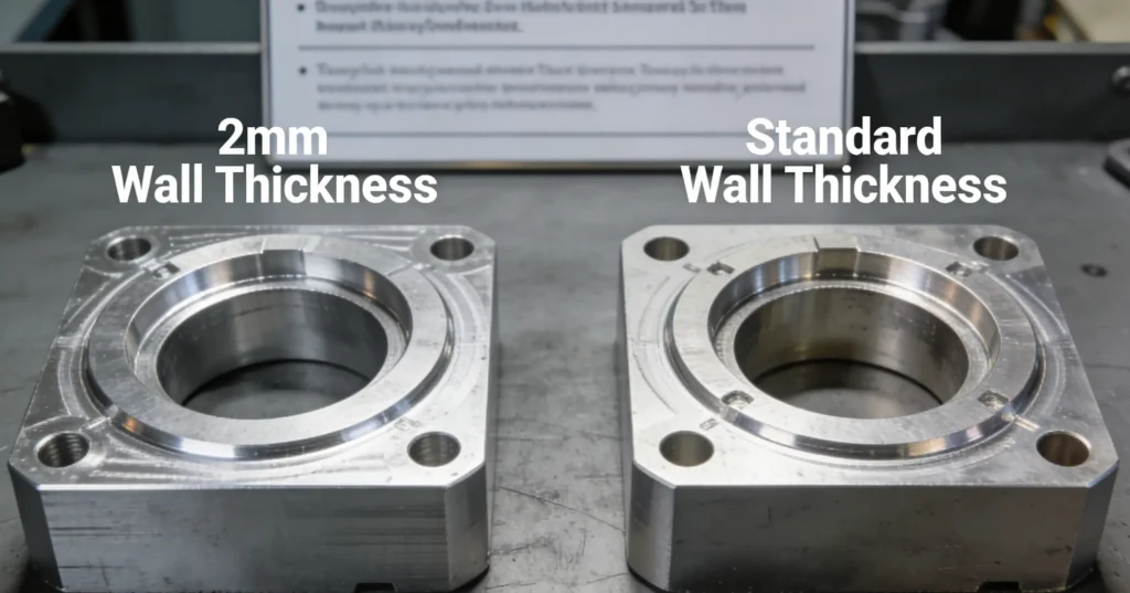 Thin-walled and standard wall thickness castings