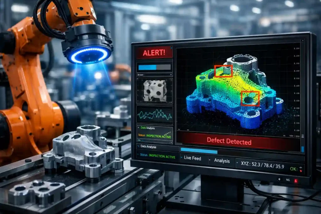 AI control for casting die mould