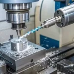 Drone Die Casting Parts: Custom Aluminum UAV Components & Supplier Guide (2026) 28 An aluminum CNC milling machine cutting process