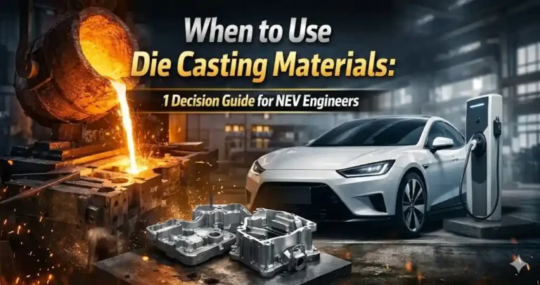 Die casting materials for NEV structural components
