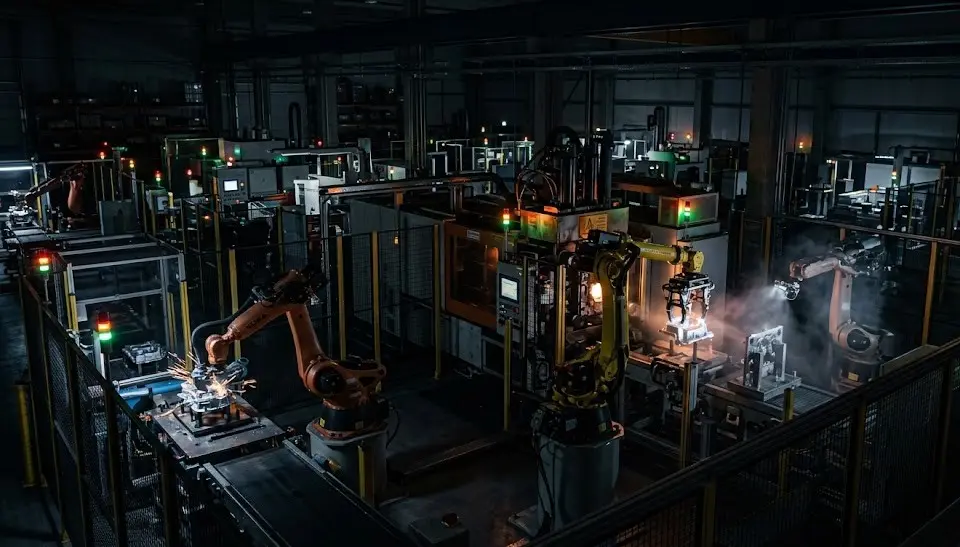 Full Lights-Out Automation for die casting factory