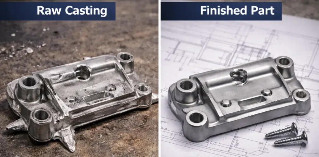 Net shape die casting vs machined