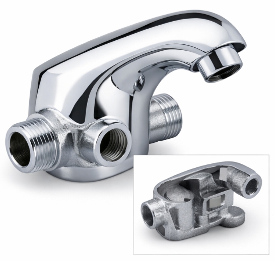 Pressure die casting Lightweight Faucet Body