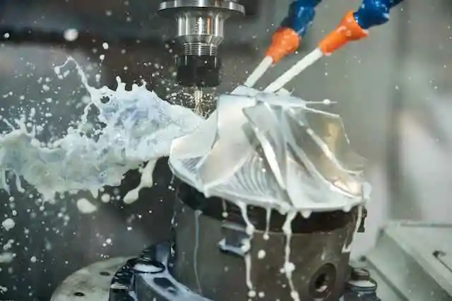 CNC machining process on aluminum die casting housing for precision surfaces and holes