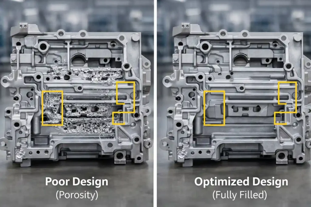 die casting DFM optimization comparison