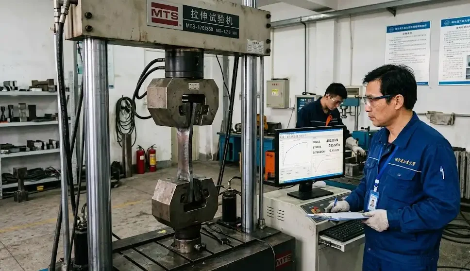 automotive die casting structural part strength testing