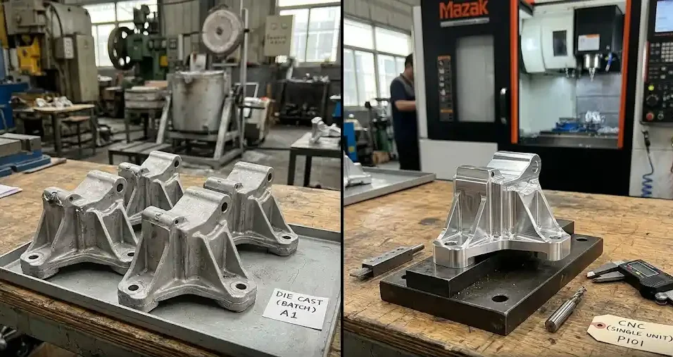 auto die casting vs cnc machining cost efficiency comparison