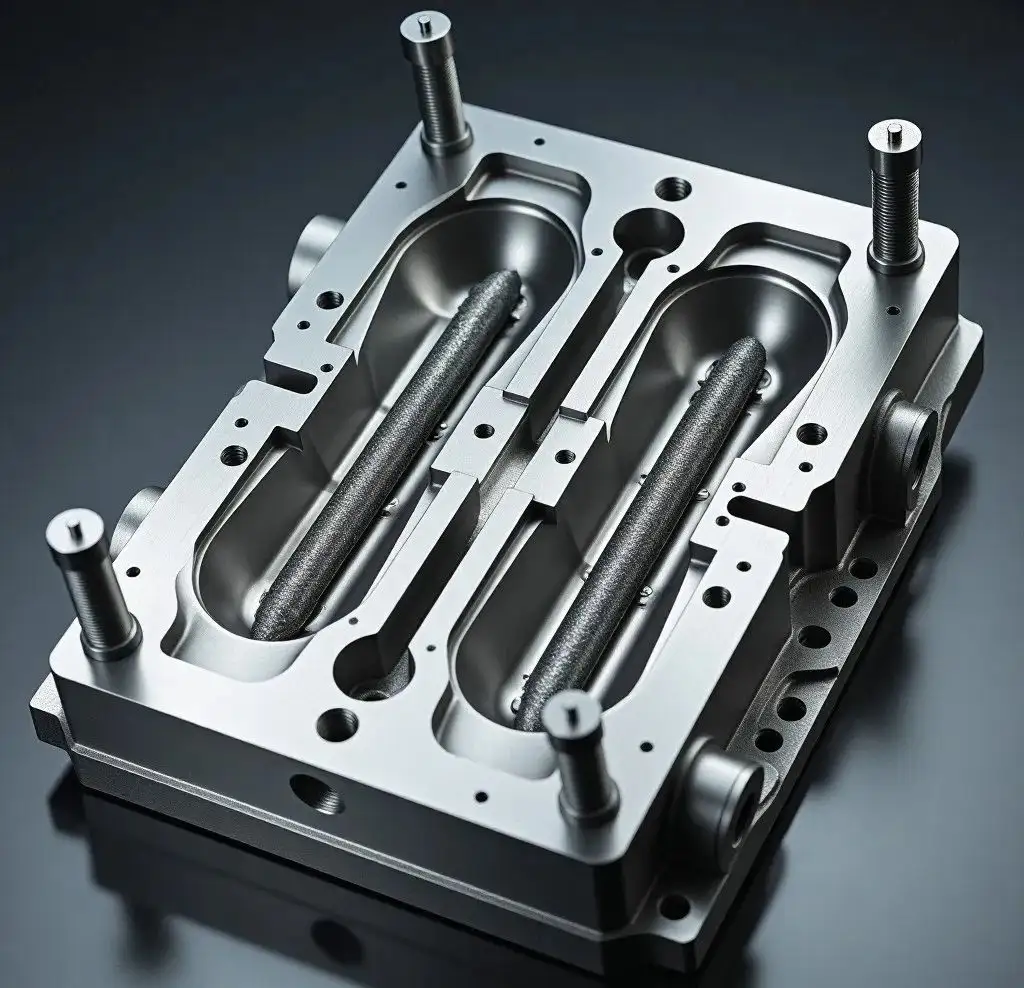 Precision die casting mold cavity and core details