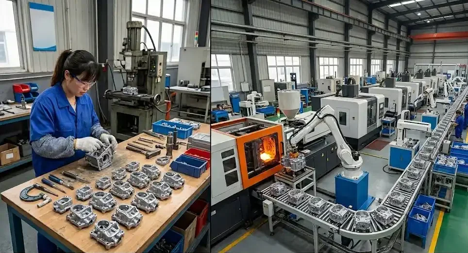 die casting prototype vs mass production
