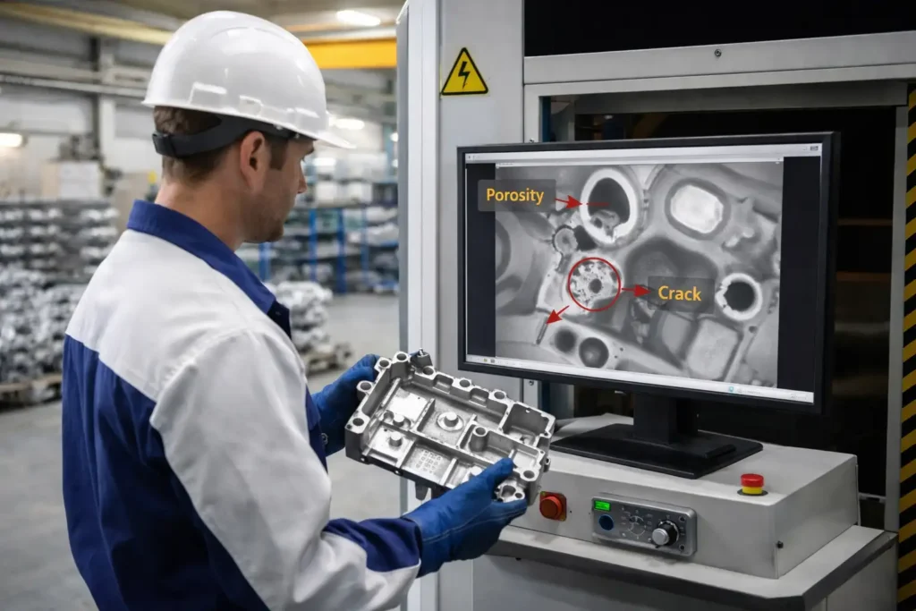 X-ray inspection for porosity in casting products