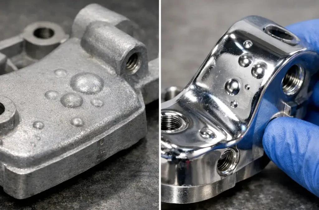 zamak casting defects-surface bubbles