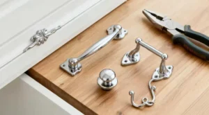Examples of consumer products using zinc plated die casting parts, such as cabinet handles and hardware tools