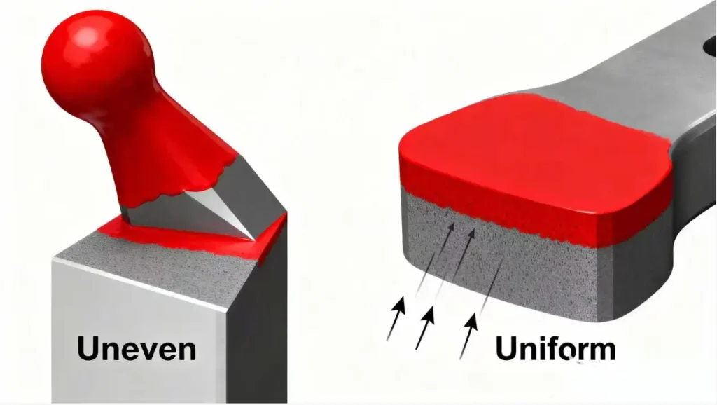 zinc plating thickness on sharp corners