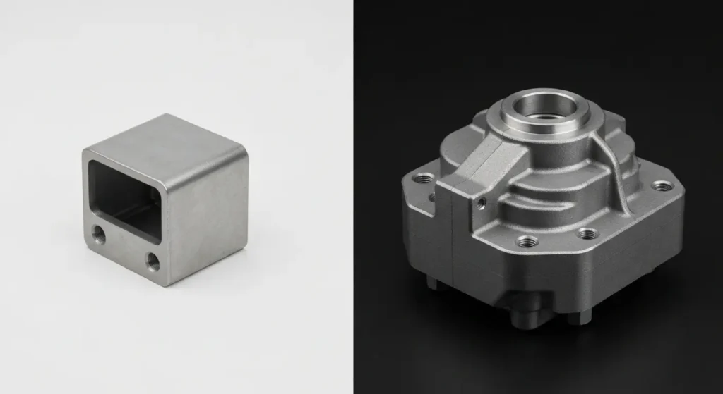 Simple die casting vs Complex die casting Part Comparison