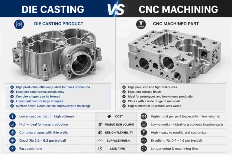 Die casting VS CNC machining