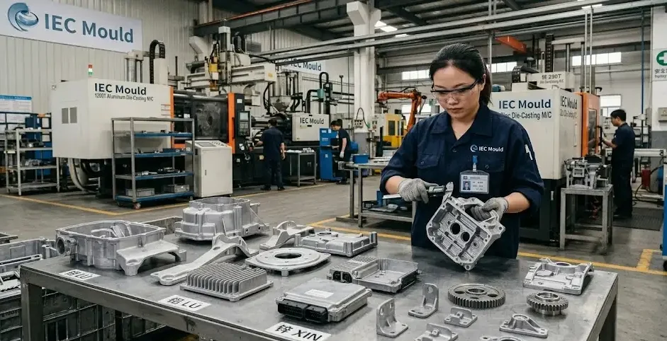 die casting parts manufacturing process in factory