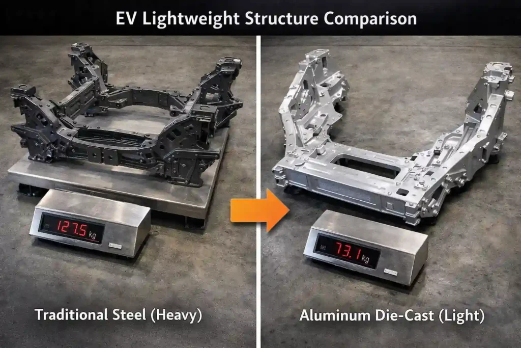 lightweight automotive structure using aluminum die casting vs traditional steel