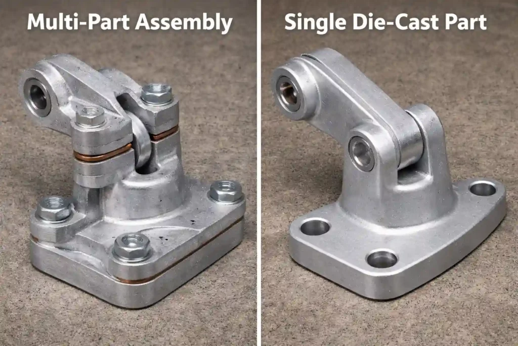 zinc die casting part integration vs multiple component assembly