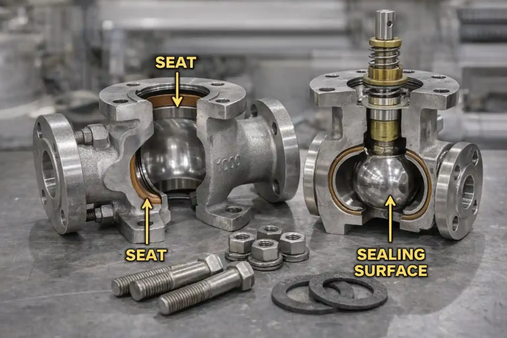 valve casting body with sealing seat structure