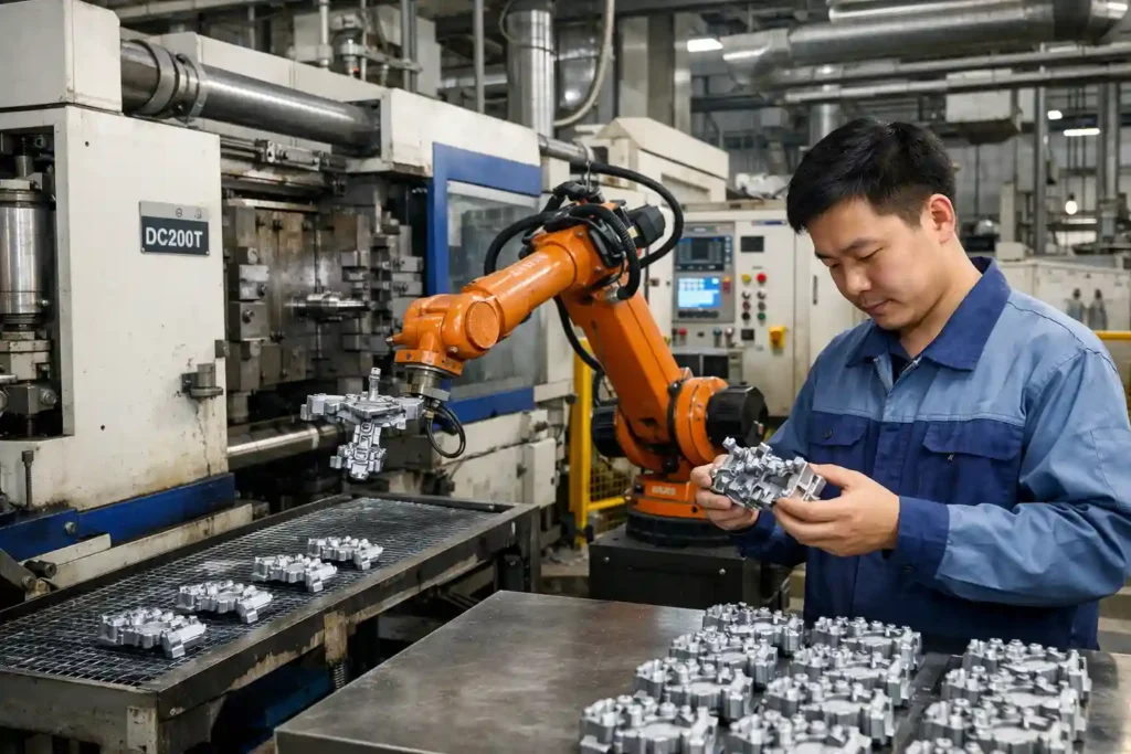 Zinc die casting production line