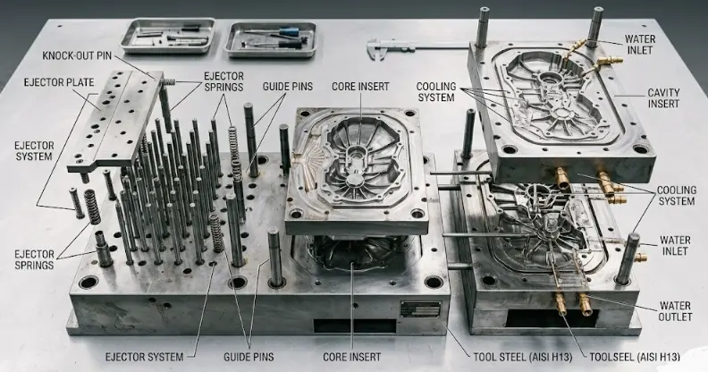 aluminum casting mold components