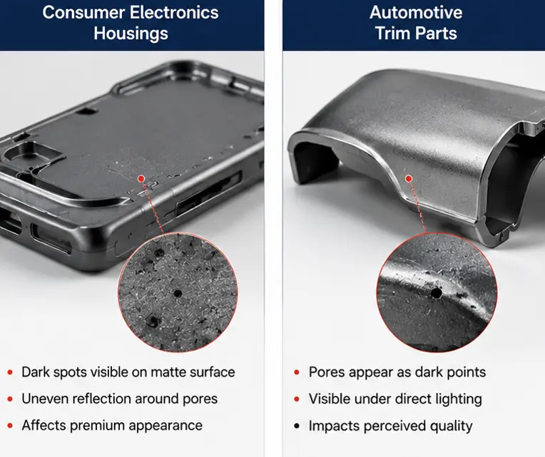 porosity defects：consumer and automotive anodizing