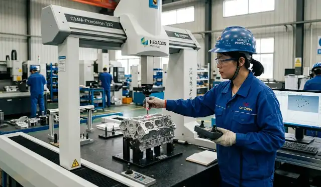 CMM dimensional inspection for precision die cast aluminium parts