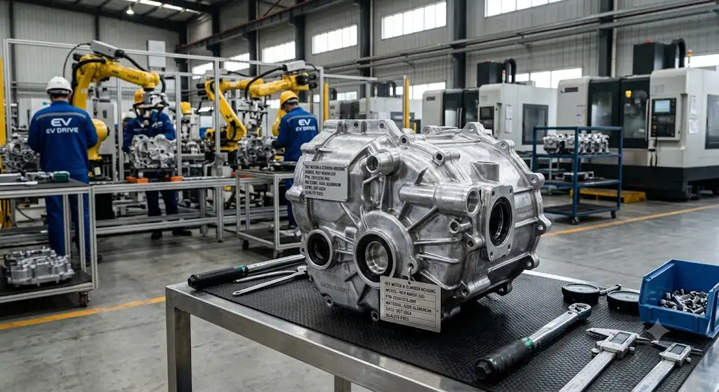 Custom aluminum die casting motor housing for automotive industry